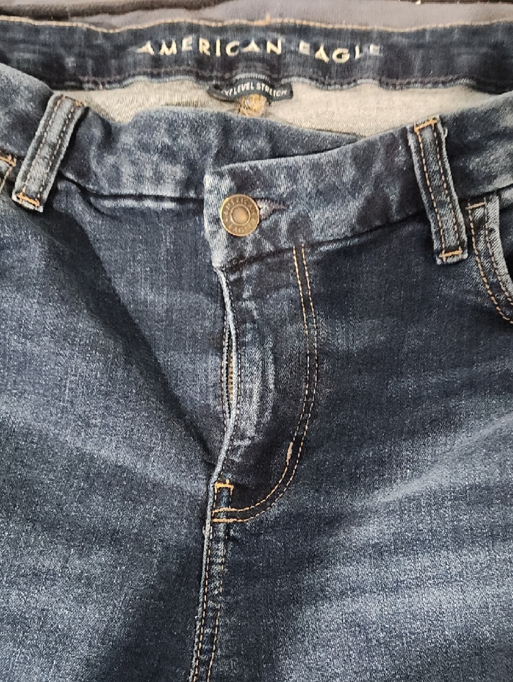 Dark Blue Women's Stretch Jeans - Classic Slim Fit